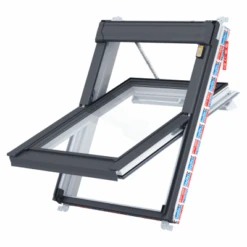 Keylite White Painted Centre Pivot Roof Window Hi-Therm Premium Electric - All Sizes
