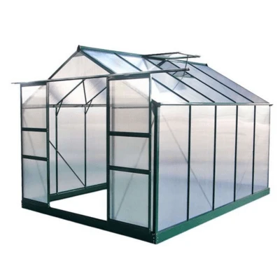Harvester Walk-In Aluminium Polycarbonate Greenhouse 8ft X 12ft 1 Harvester Walk-In Aluminium Polycarbonate Greenhouse 8ft X 12ft