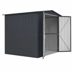 Lotus 8ft X 6ft Double Hinged Apex Metal Garden Shed