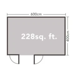 Forest Blakedown 6m X 4m Log Cabin - Apex Roof, Double Glazed Polyester Felt (Plus Underlay) -Build4less Shop VBLA45D64P2U 7 scaled 1 1024x1024 7d886d04 4392 4cca a06f 067ba8a3ee67
