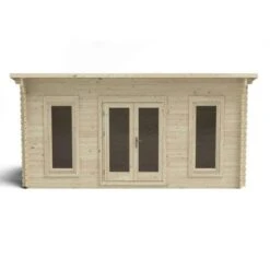 Forest Elmley 5m X 3m Log Cabin - Pent Roof, Double Glazed 24kg Polyester Felt (No Underlay) -Build4less Shop VELM45D53P2U 5 scaled 1 1024x724 1