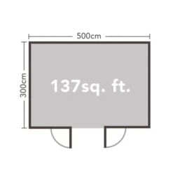 Forest Elmley 5m X 3m Log Cabin - Pent Roof, Double Glazed 24kg Polyester Felt (No Underlay) -Build4less Shop VELM45D53P2U 7 scaled 1 1024x1024 1