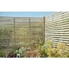 Forest 6ft X 4ft Pressure Treated Contemporary Slatted Fence Panel