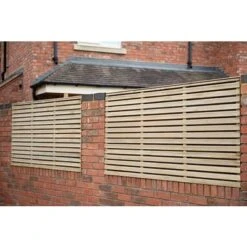 Forest 6ft X 5ft Pressure Treated Contemporary Double Slatted Fence Panel -Build4less Shop VENHHM3 2 45096062 bc87 4d92 95af 9e44d09ed35b