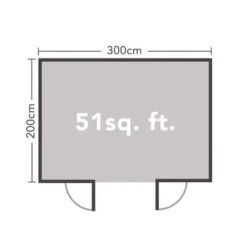 Forest Harwood 3m X 2m Log Cabin - Pent Roof, 24kg Felt (No Underlay) -Build4less Shop VHAR28S32P2U 7 scaled 1 1024x1024 1