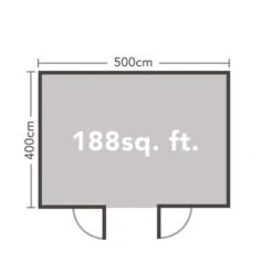 Forest Rushock 5.0m X 4.0m Log Cabin - Apex Roof, Double Glazed Polyester Felt (Plus Underlay) -Build4less Shop VRUS45D54P3U 7 scaled 1 1024x1024 1