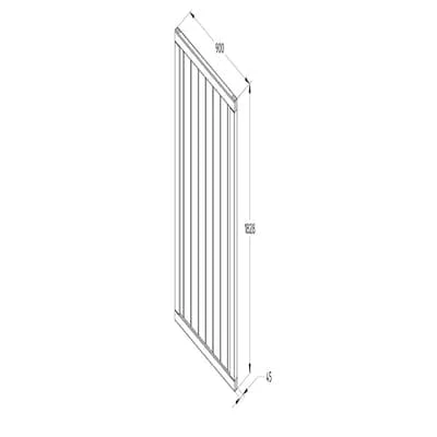 Forest Vertical Tongue & Groove Gate X 6ft (h) 4 Forest Vertical Tongue & Groove Gate X 6ft (h) - Image 4