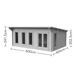 Forest Wolverley 6.0m X 4.0m Log Cabin - Pent Roof, Double Glazed 24kg Polyester Felt (No Underlay) 8 Forest Wolverley 6.0m X 4.0m Log Cabin - Pent Roof, Double Glazed 24kg Polyester Felt (No Underlay) -Build4less Shop VWOL45D64P2U 6 scaled 1 1024x1024 1