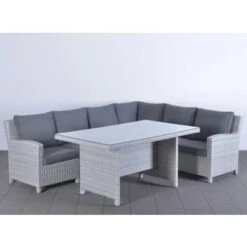 Baret 6 Seater Modular Rattan Corner Dining Set