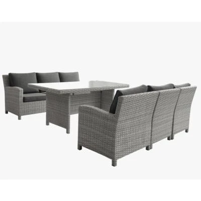 Baret 6 Seater Modular Rattan Dining Set 1 Baret 6 Seater Modular Rattan Dining Set