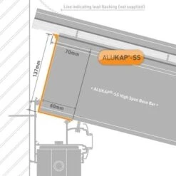 Alukap-SS High Span Cap - Full Range -Build4less Shop akss430b 02t