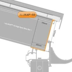 Alukap-SS High Span Cap - Full Range -Build4less Shop akss430b 03t