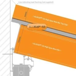 Alukap-SS High Span Wall Bar - Full Range -Build4less Shop akss510b 02t
