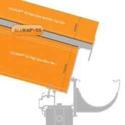 Alukap-SS High Span Wall Bar - Full Range -Build4less Shop akss510b 03t