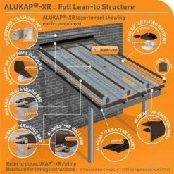 Alukap-XR Top Wall Flashing - All Sizes -Build4less Shop akx903b 01n 65731664 cced 4ad8 95e7 e917172e3451