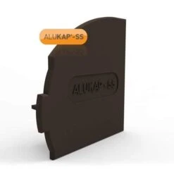 Alukap-SS Wall & Eaves Beam Endcap LH - All Colours -Build4less Shop alukap ss end cap left side brown v1.01 c 1