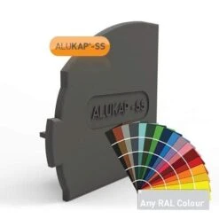 Alukap-SS Wall & Eaves Beam Endcap LH - All Colours -Build4less Shop alukap ss end cap left side pc v1.01 c 1