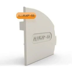 Alukap-SS Wall & Eaves Beam Endcap RH - All Colours -Build4less Shop alukap ss end cap right side white v1.01 c