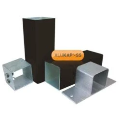 Alukap-SS Complete Post & Bracket Kit 3000mm - All Colours -Build4less Shop alukap ss posts brown v1.01 c