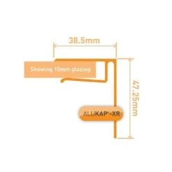 Alukap-XR 10mm End Stop Bar - Full Range -Build4less Shop alukap xr 10mm endstop bar profile v1.01 t 6