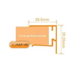 Alukap-XR 25mm End Stop Bar - Full Range -Build4less Shop alukap xr 25mm endstop bar pc v1.01 t 3