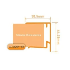 Alukap-XR 35mm End Stop Bar - Full Range -Build4less Shop alukap xr 35mm endstop bar profile v1.01 t 3