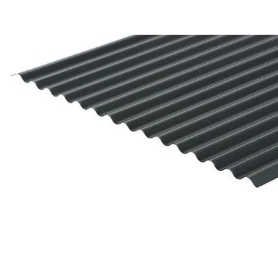 Cladco Corrugated 13/3 Profile PVC Plastisol Coated 0.7mm Metal Roof Sheet 990mm X 2000mm (Anthracite) - All Sizes 1 Cladco Corrugated 13/3 Profile PVC Plastisol Coated 0.7mm Metal Roof Sheet 990mm X 2000mm (Anthracite) - All Sizes