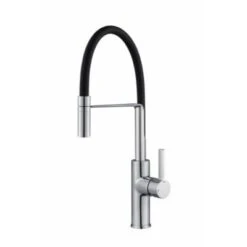 Aurora Pull Out Kitchen Tap Chrome/Black