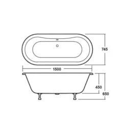 Leinster Double Ended Bath -Build4less Shop bayb101 2 1 1 2
