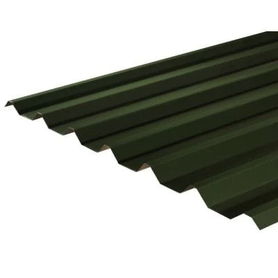 Cladco 34/1000 Box Profile PVC Plastisol Coated 0.7mm Metal Roof Sheet (Juniper Green) - All Sizes 1 Cladco 34/1000 Box Profile PVC Plastisol Coated 0.7mm Metal Roof Sheet (Juniper Green) - All Sizes
