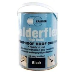 Flex High Build - Waterproof Roof Coating 5Kg - All Colours (Box Of 4) -Build4less Shop calderflexblack 1
