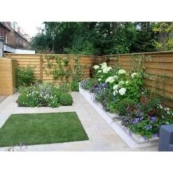 Level Top Hit And Miss Fence Panel Horizontal Boards - All Sizes -Build4less Shop contemporaryhorizontalfencepanels 1