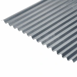 Cladco Corrugated 13/3 Profile Plain Galvanised Finish 0.5mm Metal Roof Sheet - All Sizes