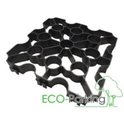 EBP EcoPark Cellular Pavers For Grass Or Gravel 333mm X 333mm - Black (18 Tiles Per Pack)