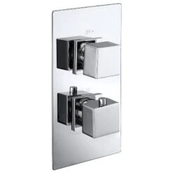 Aqua Cube Concealed Chrome Thermostatic Shower Valve