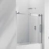 Aquaglass 8mm Frameless 2-Panel Sliding Bath Screen - 1500 X 1700mm