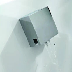 Aqua Cube Square Cascade Chrome Bath Filler - (requires Valve To Operate)