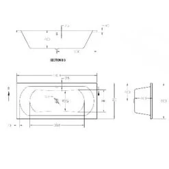 Aqua Duo Double Ended Bath - All Sizes -Build4less Shop fb 945 duo 1800 bath 1