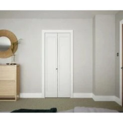 Shaker 2 Panel White Primed Panel Bi-Fold Internal Door 1981 X 762mm -Build4less Shop google h t httpsi 3