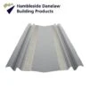 Hambleside Danelaw Narrow Open Valley Trough For Tile Roofs Without Retention Bar Lead Grey