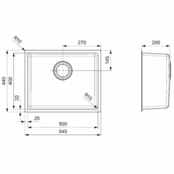 Houston Stainless Steel Kitchen Sink 12 Houston Stainless Steel Kitchen Sink -Build4less Shop houston50x40
