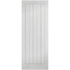 Moulded Textured Vertical White Primed 5 Panel Interior Door - All Sizes