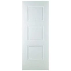 Amsterdam White Primed 3 Panel Interior Door - All Sizes