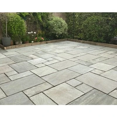 Indian Sandstone Patio Pack Kandla Grey (60 Slabs - 18.97m2 Per Pack) - All Colours 1 Indian Sandstone Patio Pack Kandla Grey (60 Slabs - 18.97m2 Per Pack) - All Colours