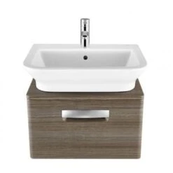 Roca The Gap 550mm Base Bathroom Unit - Dark Wood
