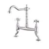 Velino Classic Cranked Bridge Kitchen Mixer Tap