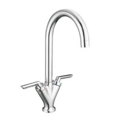 Piqua Dual Lever Monobloc Kitchen Mixer Tap