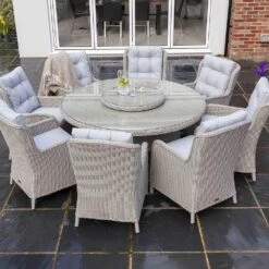 Astor 8 Seater Round Dining Set