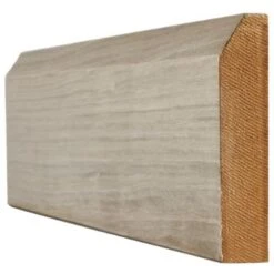 Light Grey Pre Finished Chamfered Skirting - 3000mm X 146mm