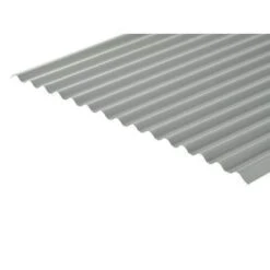 Cladco Corrugated 13/3 Profile Polyester Paint Coated 0.5mm Metal Roof Sheet (Light Grey) - All Sizes